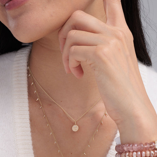 Gold & Diamond Tiny Love Coin