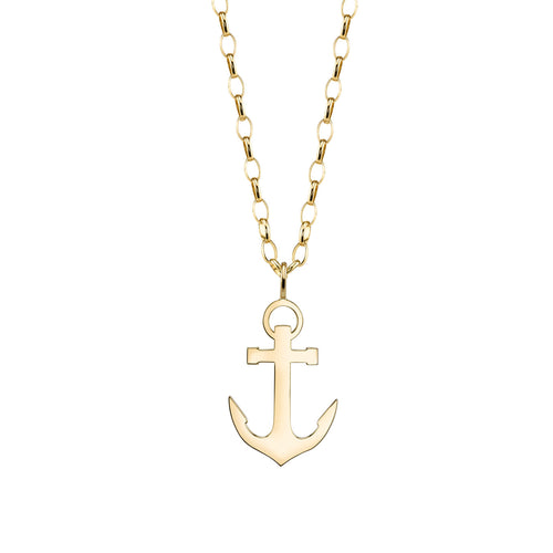 Men's Collection Pure Gold Large Anchor Charm