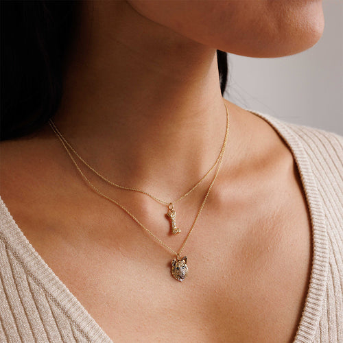 Gold & Diamond Sheltie Charm