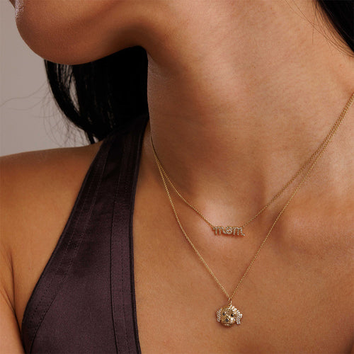 Gold & Diamond Doodle Dog Charm