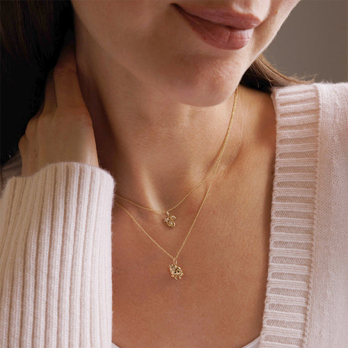 Gold & Diamond Hermit Crab Charm