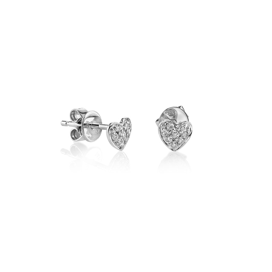 Gold & Diamond Tiny Heart Stud - Sydney Evan Fine Jewelry