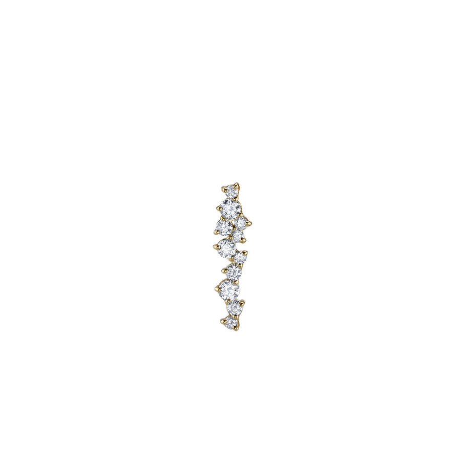 Gold & Diamond Cocktail Bar Stud - Sydney Evan Fine Jewelry