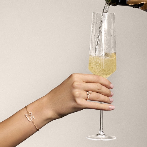 Gold & Diamond 25 Chain Bracelet