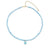 Kids Collection Gold & Diamond Enamel Eye Aquamarine Necklace