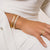 Gold & Diamond Large Marquise Eye Hinge Bangle