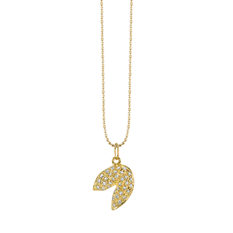 Gold & Diamond Fortune Cookie Charm - Sydney Evan Fine Jewelry