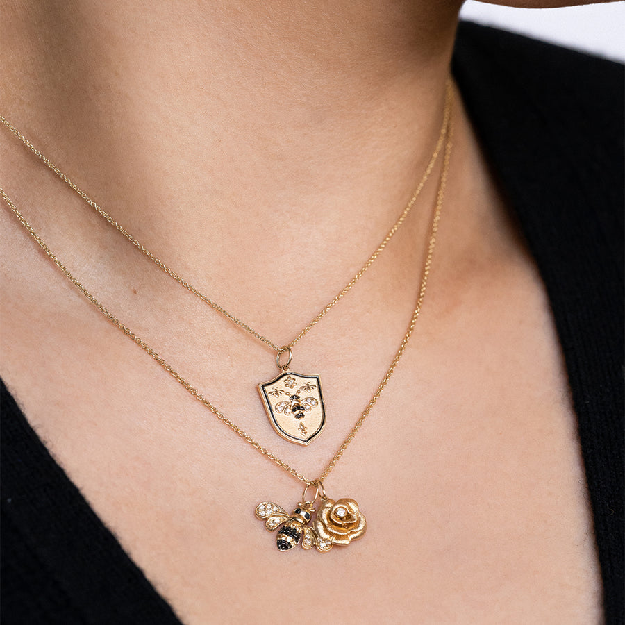 Gold & Diamond Bee Charm - Sydney Evan Fine Jewelry