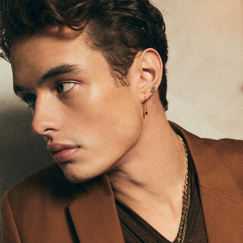 Men's Collection Pure Gold Medium Eye Stud