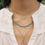 Gold Diamond & Turquoise Eye with Rays Coin Charm