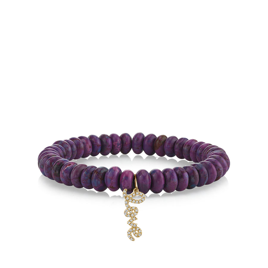 Gold & Diamond Love on Purple Mohave - Sydney Evan Fine Jewelry