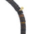 Men's Collection Gold & Diamond Horn on Dark Brown Heishi