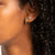 Gold & Diamond Mini Bezel Eye Stud