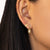 Gold & Diamond Marquise Eye Drop Earring