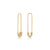 Men's Collection Gold & Diamond Safety Pin Stud
