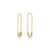 Men's Collection Gold & Diamond Safety Pin Stud
