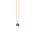 Gold & Emerald Small Clover Charm