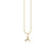 Gold & Diamond Small Initial Charm Necklace