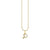 Gold & Diamond Small Initial Charm Necklace