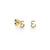 Gold & Diamond Small Initial Stud