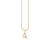 Gold & Diamond Small Initial Charm Necklace