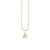 Gold & Diamond Small Initial Charm Necklace