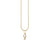 Gold & Diamond Small Initial Charm Necklace