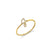 Gold & Diamond Small Initial Ring