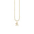 Gold & Diamond Small Initial Charm Necklace