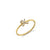 Gold & Diamond Small Initial Ring