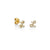 Gold & Diamond Small Initial Stud