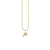 Gold & Diamond Small Initial Charm Necklace