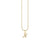 Gold & Diamond Small Initial Charm Necklace