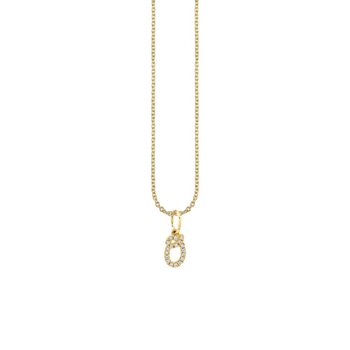 Gold & Diamond Small Initial Charm