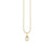 Gold & Diamond Small Initial Charm Necklace