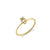 Gold & Diamond Small Initial Ring