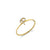 Gold & Diamond Small Initial Ring