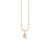 Gold & Diamond Small Initial Charm Necklace