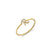 Gold & Diamond Small Initial Ring