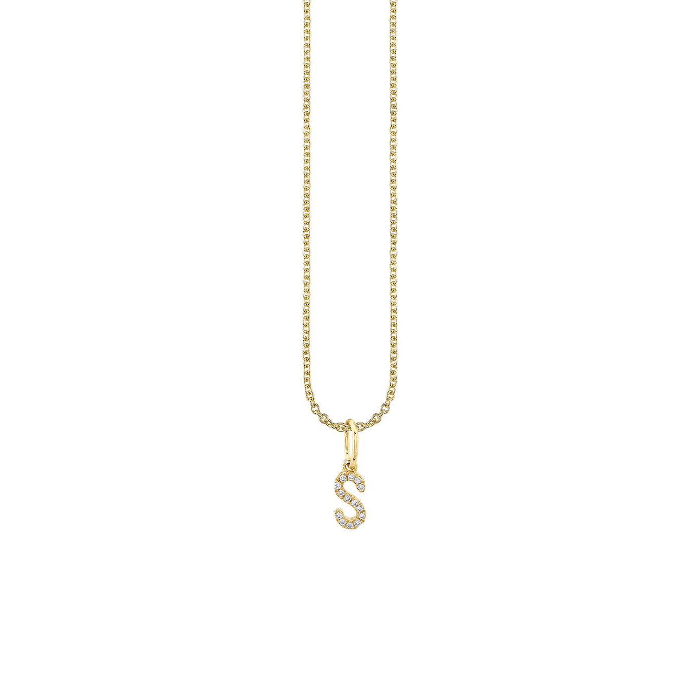 Shop Sydney Evan 14k Gold Diamond Small Initial Charm Necklace
