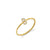 Gold & Diamond Small Initial Ring