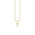 Gold & Diamond Small Initial Charm Necklace