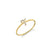 Gold & Diamond Small Initial Ring