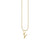 Gold & Diamond Small Initial Charm Necklace