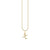Gold & Diamond Small Initial Charm Necklace