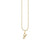 Gold & Diamond Small Initial Charm Necklace