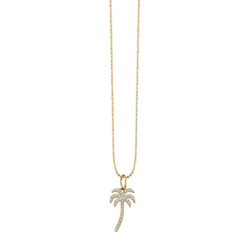 Gold & Diamond Palm Tree Charm