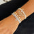 Gold & Diamond Small Custom Script Bracelet
