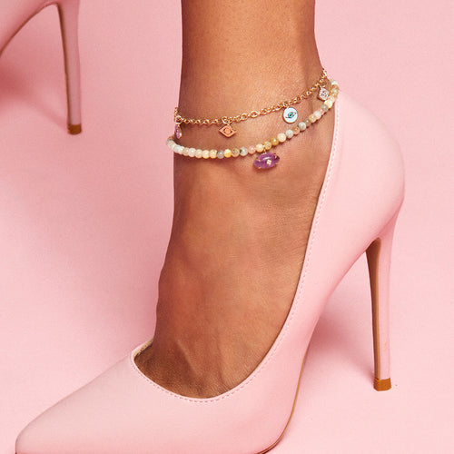 Gold & Diamond Protection Anklet
