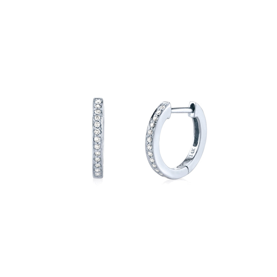 Kids Collection Gold & Diamond Huggie Hoops - Sydney Evan Fine Jewelry